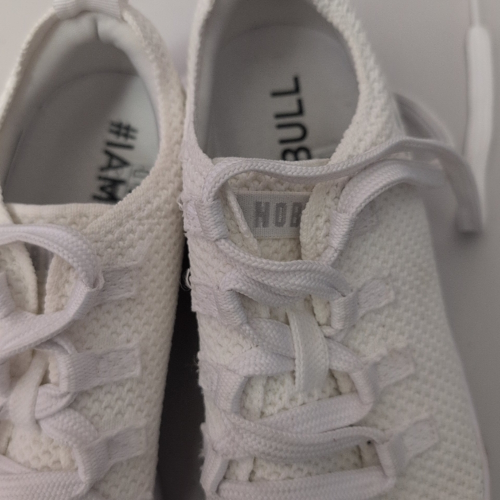 NOBULL Rec White Athletic Sneakers Men 7/ Woman 8.5 - Picture 11 of 13